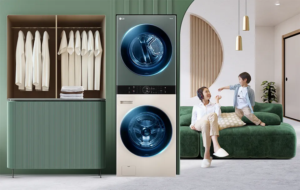 LG tung ra tháp giặt sấy LG WashTower giá 70 triệu đồng ở Việt Nam