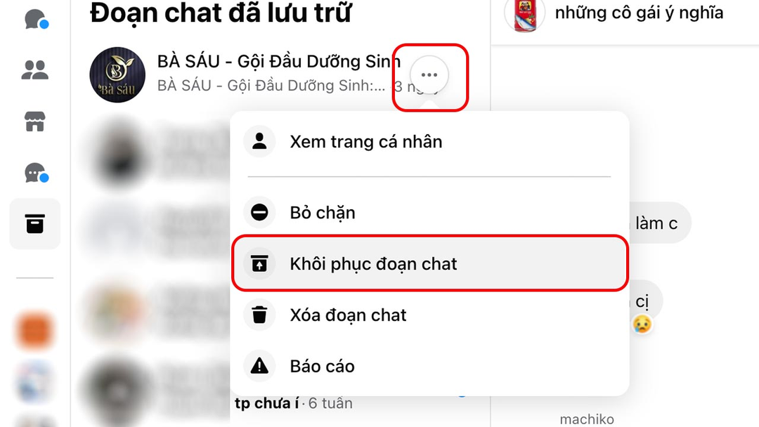 4 cách khôi phục tin nhắn Messenger đã xóa cực đơn giản