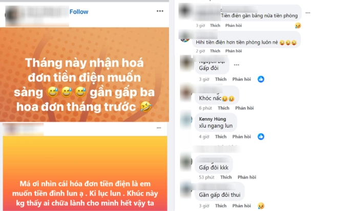 “Giang cư mận” đua nhau flex ...tiền điện tăng chóng mặt, gấp đôi gấp ba tháng trước