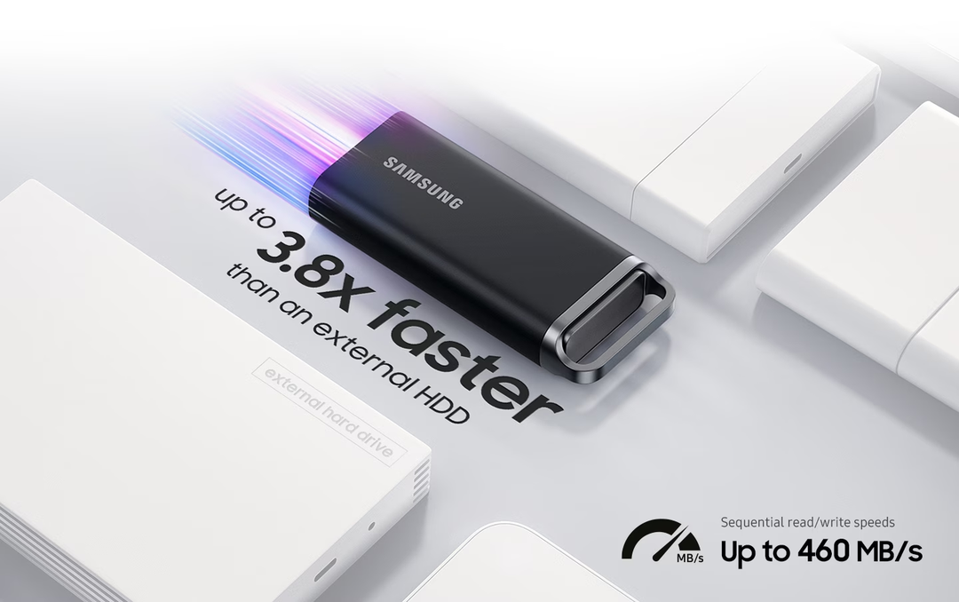 Samsung SSD T5 EVO ra mắt: ổ cứng SSD di động nhỏ gọn, dung lượng tới 8TB, chịu được thả rơi 2 mét