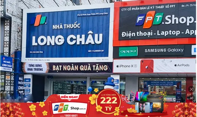 FPT Retail đạt lợi nhuận trước thuế năm 2021 gấp 19,5 lần so với năm 2020