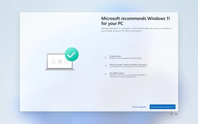 Microsoft lại tấn công người dùng Win10 bằng cửa sổ bật lên toàn màn hình, nhắc nhở họ nâng cấp lên Win11