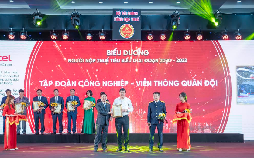 Biểu dương người nộp thuế tiêu biểu, Viettel 3 năm đóng thuế thu nhập doanh nghiệp gần 102 nghìn tỷ đồng