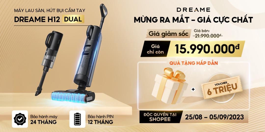 Dreame ra mắt 2 sản phẩm flagship mới tại Việt Nam: robot DreameBot L20 Ultra và máy hút bụi lau sàn Dreame H12 Dual