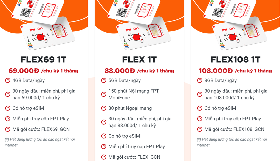 Gói cước FLEX của mạng di động mới FPT-MVNO có những ưu đãi gì?