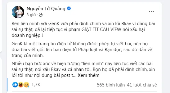 Truyền thông bẩn, luôn bới móc, nói xấu doanh nghiệp và hả hê. Trớ trêu là bới móc sai!