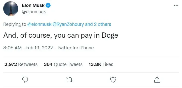 Lý do Elon Musk viết 'Đoge' trên Twitter