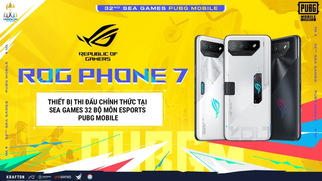 ROG Phone 7 cùng PC Powered by ASUS là thiết bị thi đấu chính thức tại 3 môn eSports của SEA Games 32