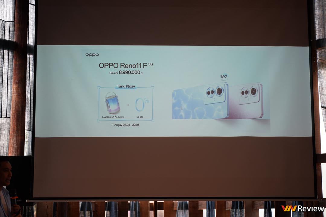 OPPO Reno11 F 5G trình làng tại Việt Nam: thiết kế mặt lưng kim sa bắt mắt, nhiều màu sắc độc lạ, giá từ 8,99 triệu đồng