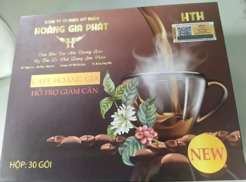 Thu hồi sản phẩm thực phẩm bổ sung cafe Hoàng Gia