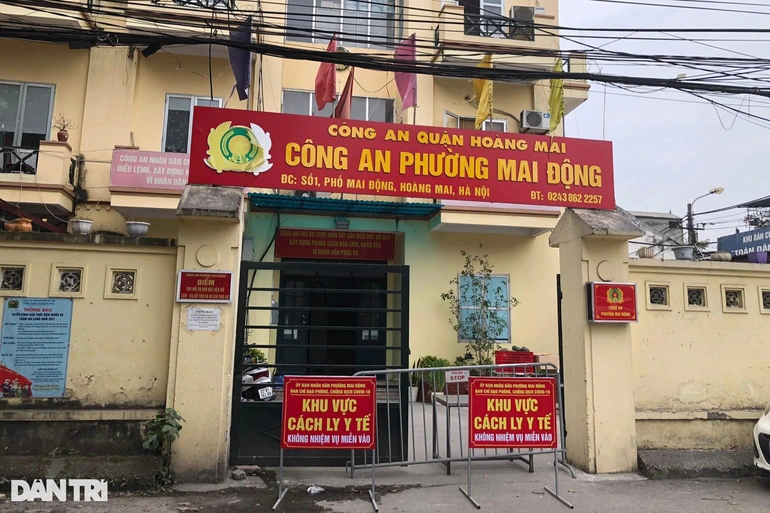 Hà Nội tạm phong tỏa trụ sở công an phường có 4 ca dương tính SARS-CoV-2