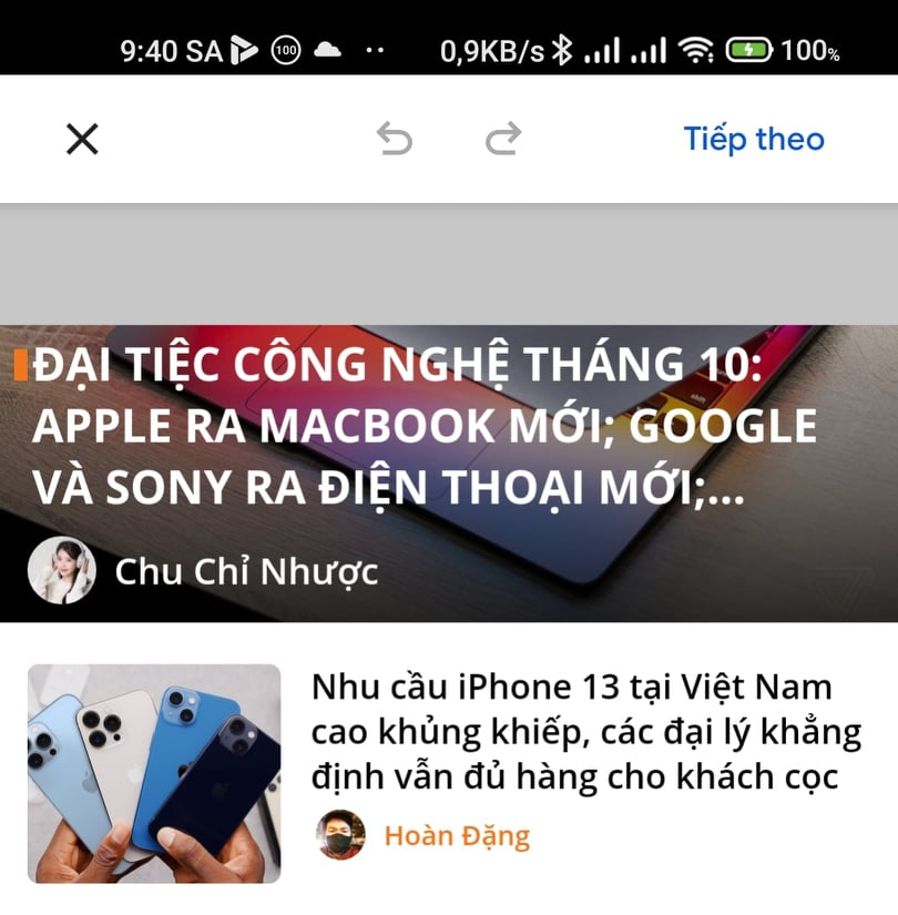 Cách chụp ảnh toàn màn hình trên Chrome cho Android