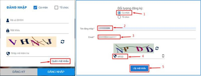 Lấy lại mật khẩu ứng dụng VssID miễn phí qua thư điện tử