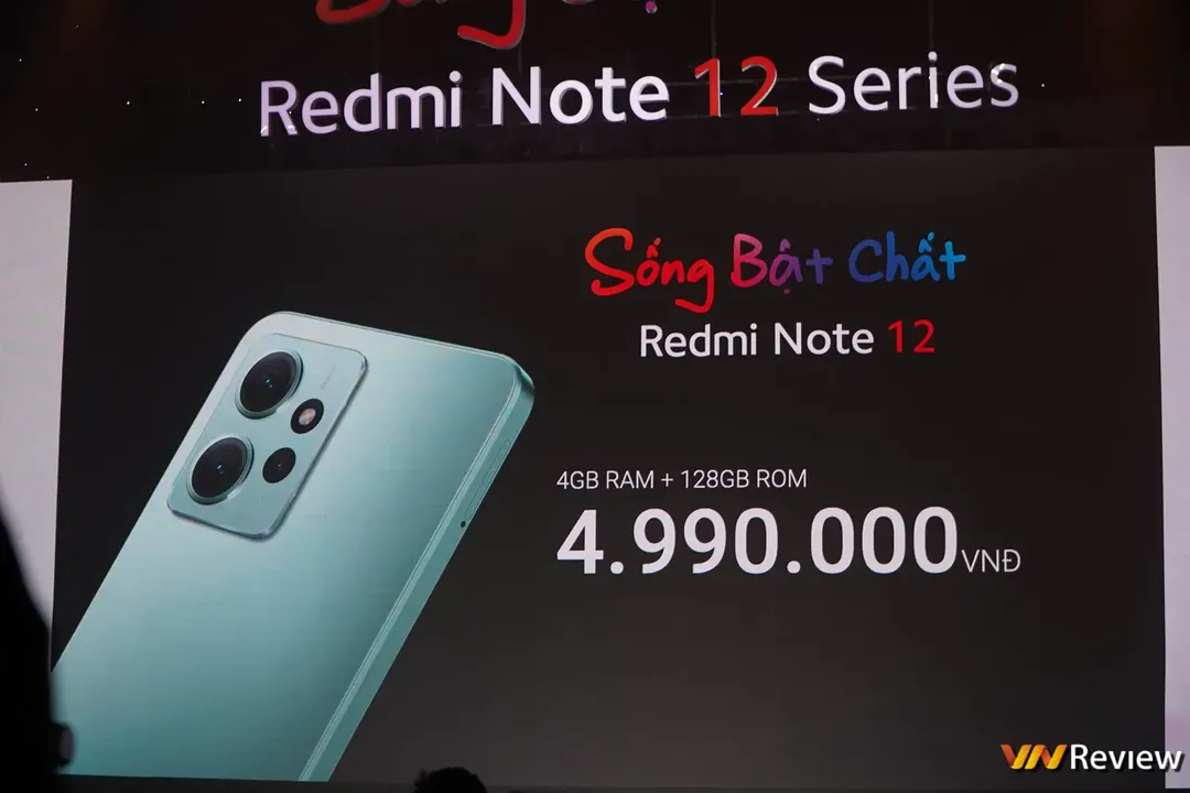 Xiaomi Redmi Note 12 Series ra mắt Việt Nam, có MONO làm đại sứ, giá không trội nhiều so với đời trước