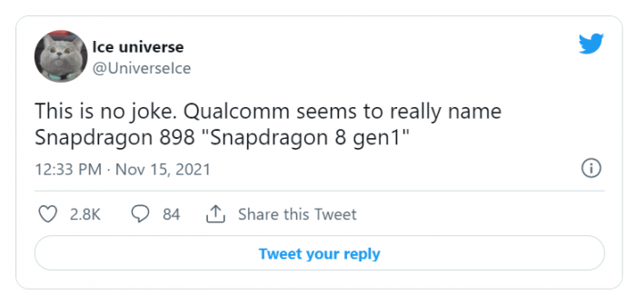 Không phải Snapdragon 898, flagship mới của Qualcomm sẽ có tên “Snapdragon 8 Gen1”? Không phải Snapdragon 898, flagship mới của Qualcomm sẽ có tên “Snapdragon 8 Gen1”?