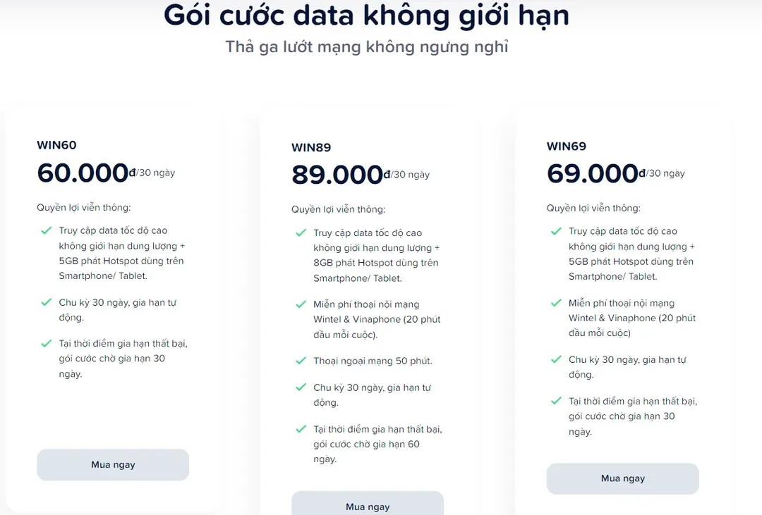 Nhà mạng đầu tiên ra gói cước dùng “tẹt pô” data tốc độ cao không giới hạn dung lượng Nhà mạng đầu tiên ra gói cước dùng “tẹt pô” data tốc độ cao không giới hạn dung lượng