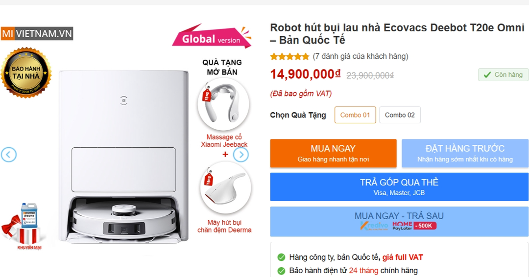 Đánh giá Ecovacs Deebot T20e Omni: ngôi sao mới của làng robot Đánh giá Ecovacs Deebot T20e Omni: ngôi sao mới của làng robot