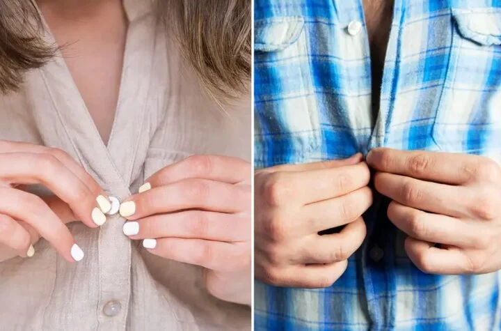 Vì sao cúc áo sơ mi nam và sơ mi nữ nằm ở vị trí ngược nhau? Vì sao cúc áo sơ mi nam và sơ mi nữ nằm ở vị trí ngược nhau?