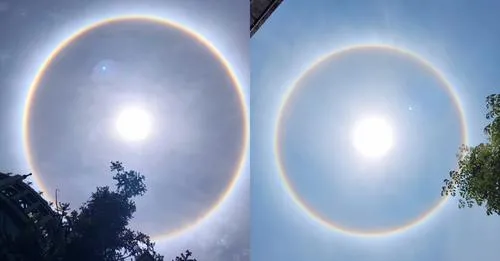 Quầng mặt trời xuất hiện ở Yên Bái và Lào Cai trưa 10/5 chỉ là hiện tượng bình thường, có cơ sở khoa học, đừng để điềm báo hù dọa Quầng mặt trời xuất hiện ở Yên Bái và Lào Cai trưa 10/5 chỉ là hiện tượng bình thường, có cơ sở khoa học, đừng để điềm báo hù dọa