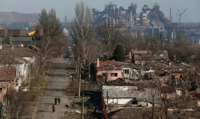 Pháo đài ngầm trong nhà máy thép Azovstal, thành phố Mariupol Pháo đài ngầm trong nhà máy thép Azovstal, thành phố Mariupol