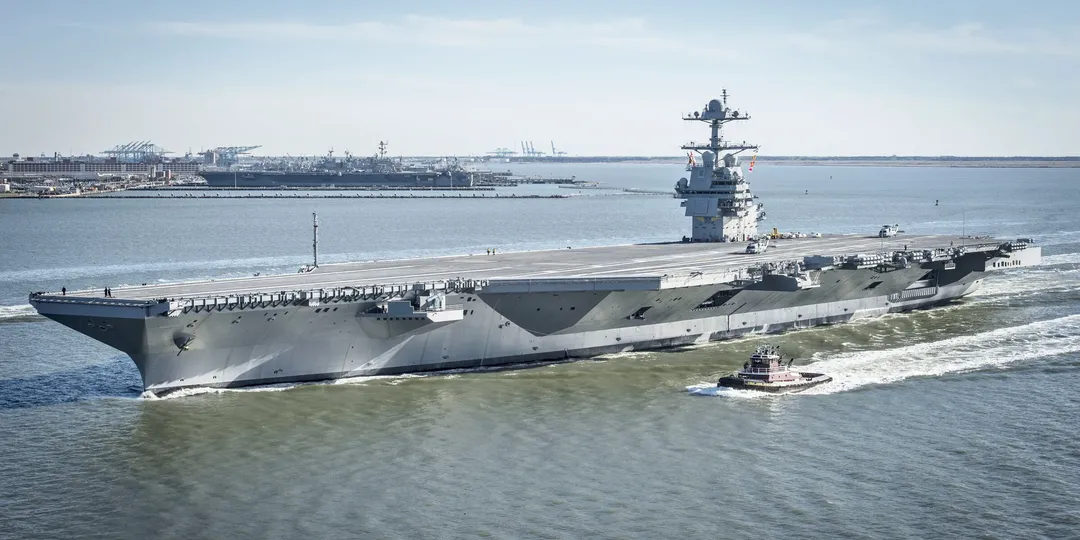 Tàu sân bay hiện đại nhất của Mỹ USS Gerald Ford  lần đầu tham gia tập trận Tàu sân bay hiện đại nhất của Mỹ USS Gerald Ford  lần đầu tham gia tập trận