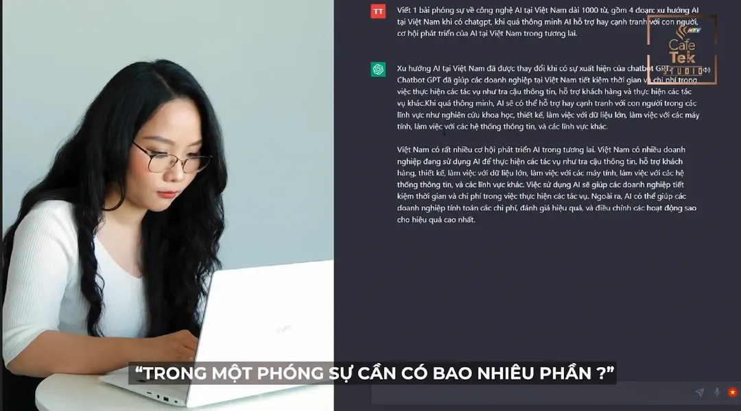 Phóng sự do ChatGPT viết kịch bản đã lên sóng truyền hình Phóng sự do ChatGPT viết kịch bản đã lên sóng truyền hình
