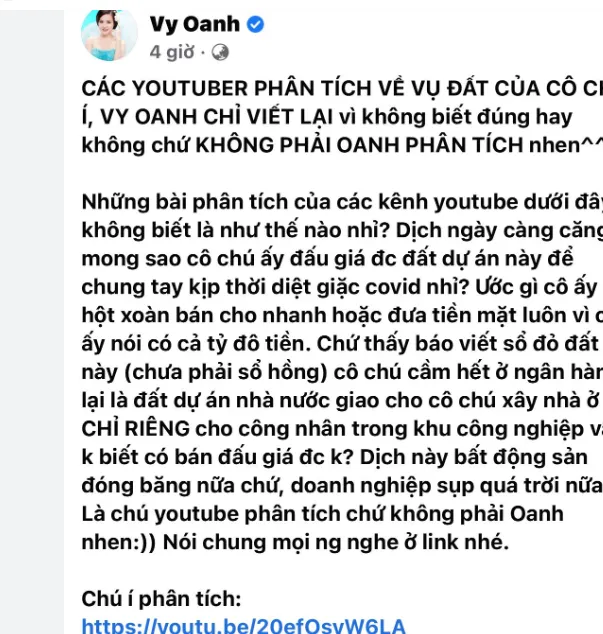 Lật lại những status có thể khiến Vy Oanh bị công an triệu tập sau khi con trai bà Phương Hằng có đơn kiện Lật lại những status có thể khiến Vy Oanh bị công an triệu tập sau khi con trai bà Phương Hằng có đơn kiện