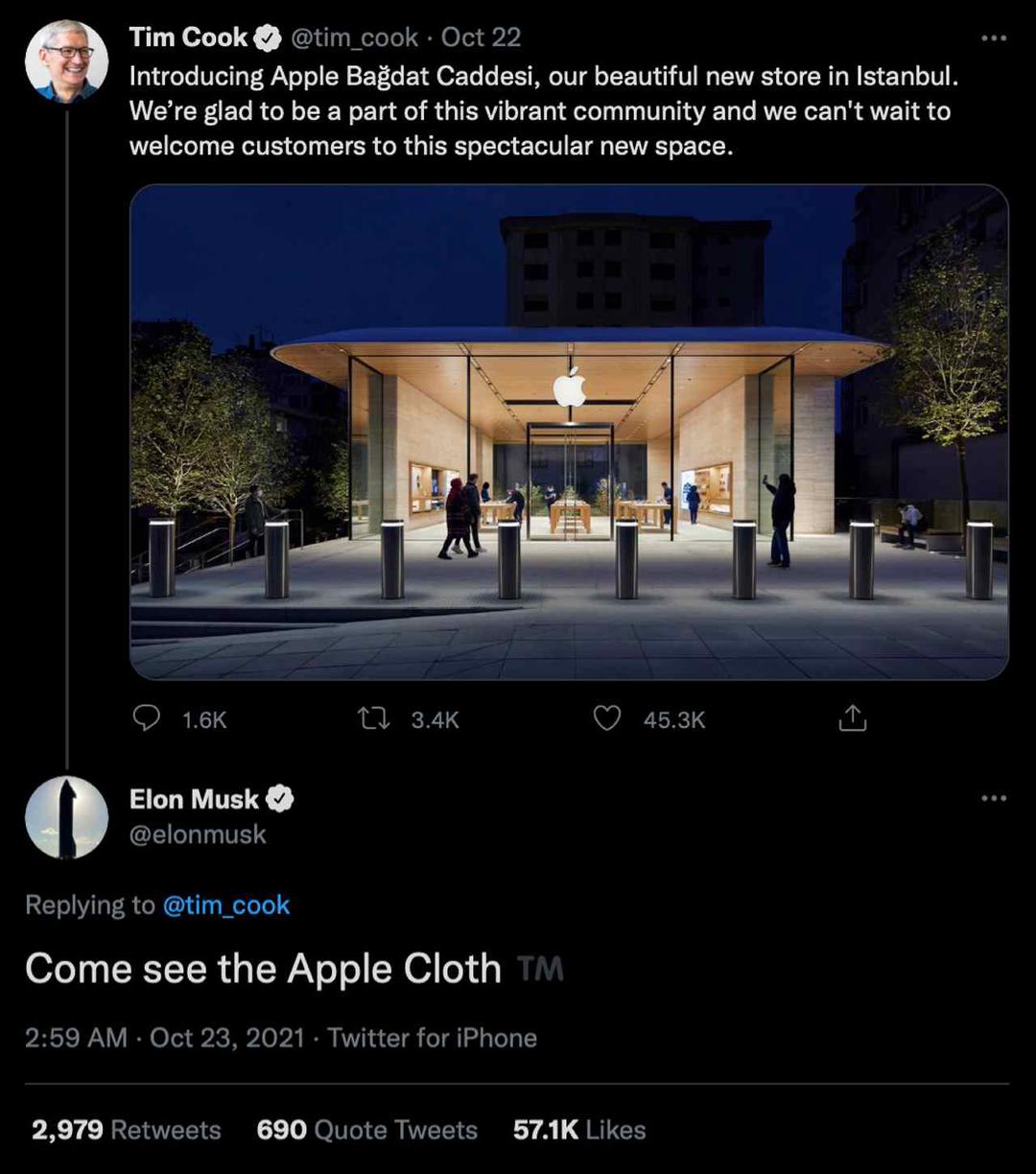 Elon Musk khịa Apple bán khăn lau màn hình giá hơn 400k Elon Musk khịa Apple bán khăn lau màn hình giá hơn 400k