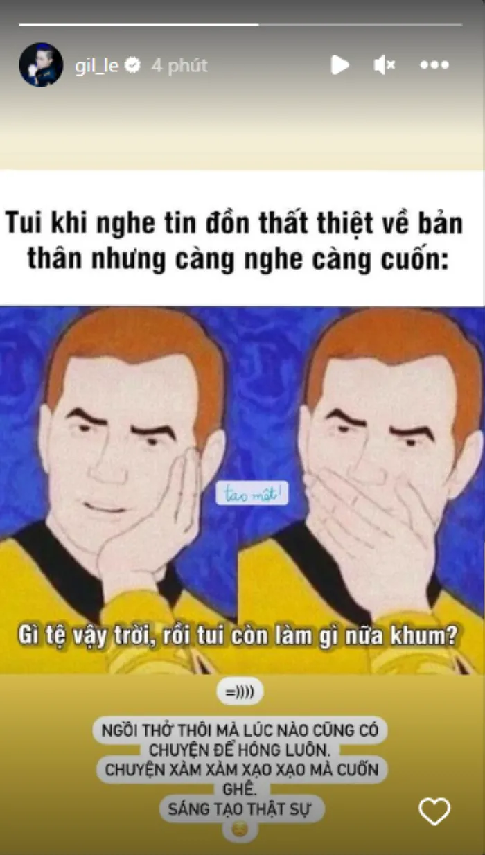 Gil Lê phát ngán vì bị dân mạng đồn thổi thất thiệt với Chi Pu Gil Lê phát ngán vì bị dân mạng đồn thổi thất thiệt với Chi Pu