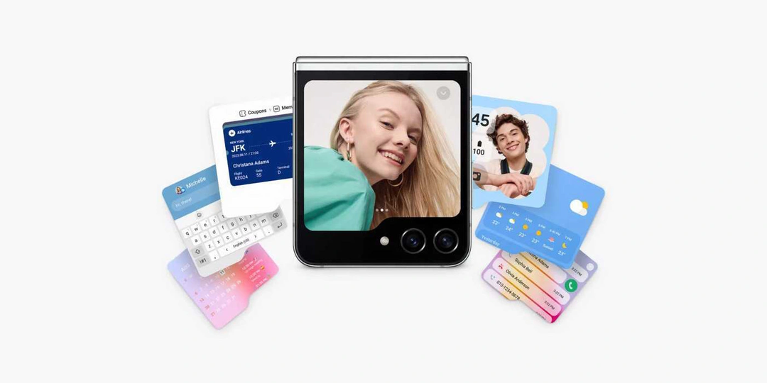 Lộ ảnh Galaxy Z Flip 5 hiển thị loạt widget ở màn hình bên ngoài Lộ ảnh Galaxy Z Flip 5 hiển thị loạt widget ở màn hình bên ngoài