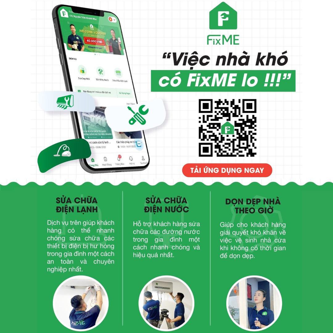 Thêm tân binh FixME tham gia thị trường app sửa chữa điện nước, dọn dẹp nhà cửa tại Việt Nam Thêm tân binh FixME tham gia thị trường app sửa chữa điện nước, dọn dẹp nhà cửa tại Việt Nam