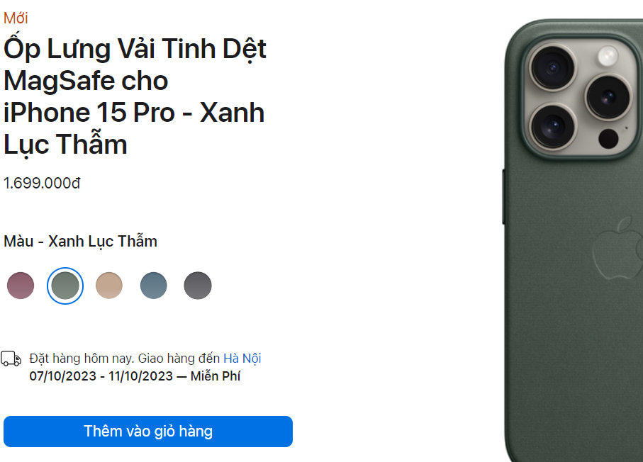 Mua ốp lưng vải tinh bảo vệ môi trường cho iPhone 15, bạn sẽ phải trả cái giá cực đắt! Mua ốp lưng vải tinh bảo vệ môi trường cho iPhone 15, bạn sẽ phải trả cái giá cực đắt!