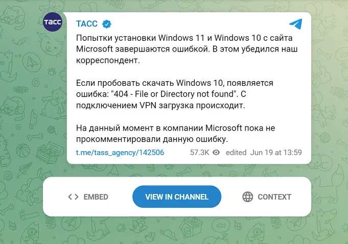 Dân Nga hết đường tải Windows 10 và Windows 11 chính thức Dân Nga hết đường tải Windows 10 và Windows 11 chính thức