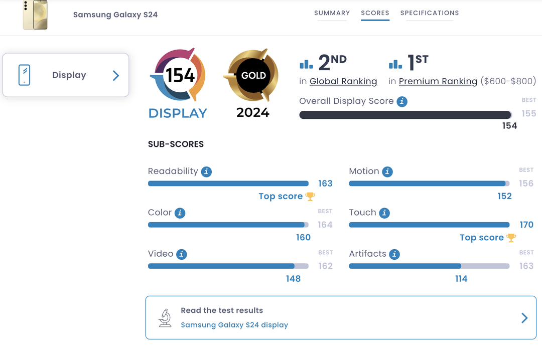 Samsung Galaxy S24 Series có màn hình tốt nhất ngành di động Samsung Galaxy S24 Series có màn hình tốt nhất ngành di động