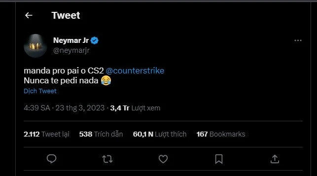 Chơi kém đổ tại game, siêu sao bóng đá Neymar trở thành trò cười cho giới game thủ đàm tiếu Chơi kém đổ tại game, siêu sao bóng đá Neymar trở thành trò cười cho giới game thủ đàm tiếu