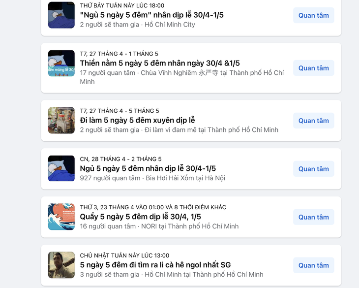 Giới trẻ rủ nhau... ngủ 5 ngày 5 đêm dịp nghỉ lễ 30/4 - 1/5 Giới trẻ rủ nhau... ngủ 5 ngày 5 đêm dịp nghỉ lễ 30/4 - 1/5