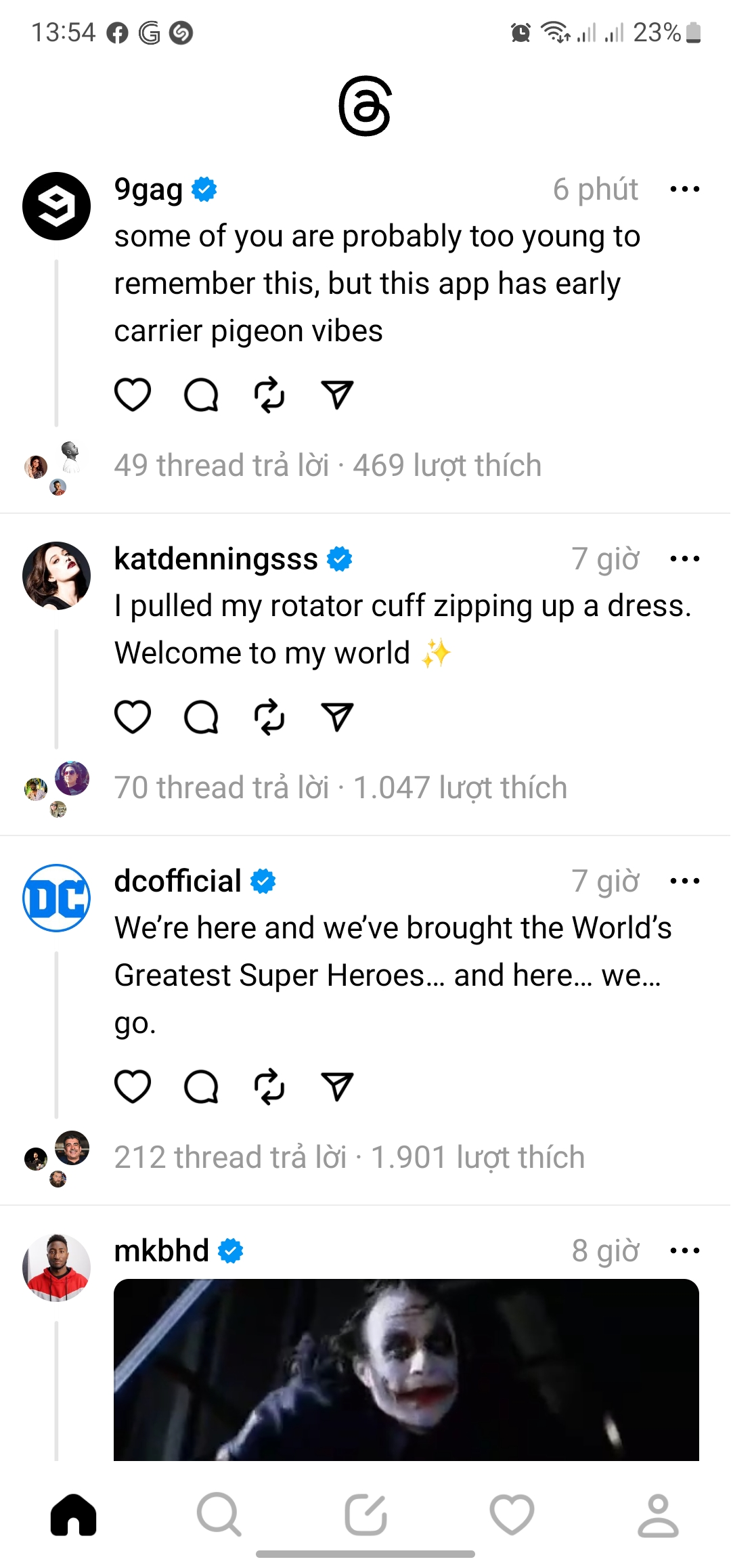 Dùng thử Threads: Rất nhanh, nhẹ, tập trung vào content dạng text Dùng thử Threads: Rất nhanh, nhẹ, tập trung vào content dạng text