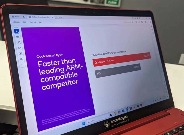 Qualcomm tuyên bố Snapdragon X Elite có hiệu năng vượt 20% so với Apple M3 Qualcomm tuyên bố Snapdragon X Elite có hiệu năng vượt 20% so với Apple M3