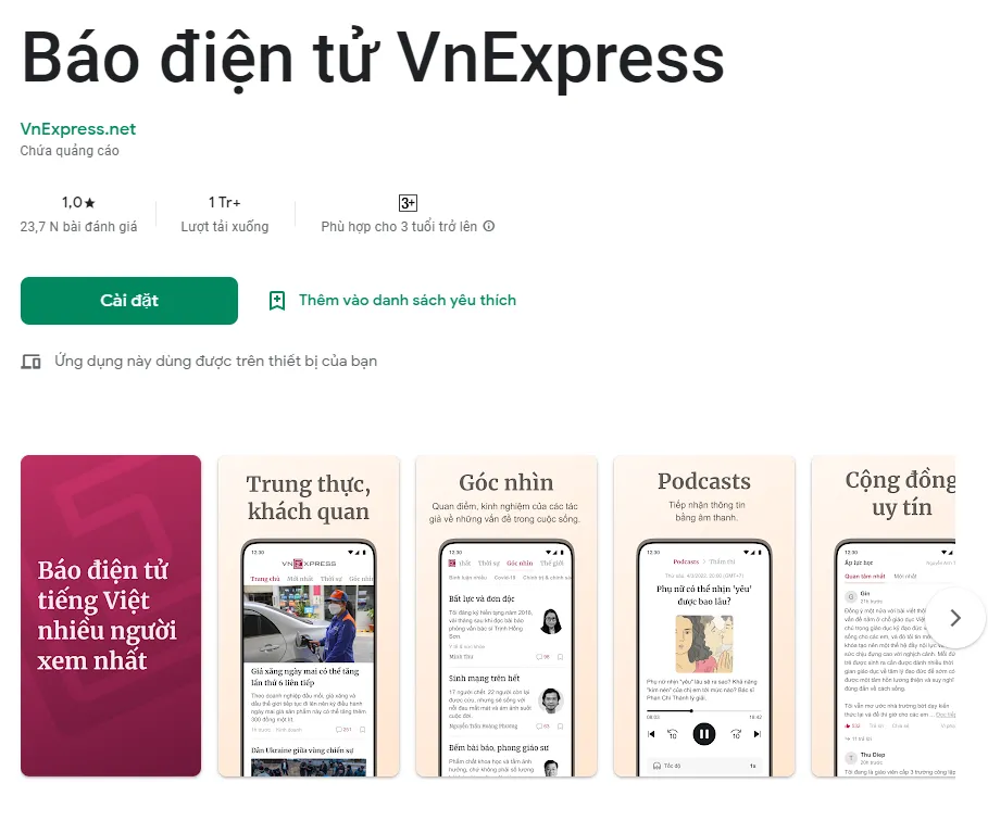 Ứng dụng VnExpress bị đánh giá 1 sao trong một đêm sau khi đăng bài liên quan đến Pi Network (Cập nhật) Ứng dụng VnExpress bị đánh giá 1 sao trong một đêm sau khi đăng bài liên quan đến Pi Network (Cập nhật)