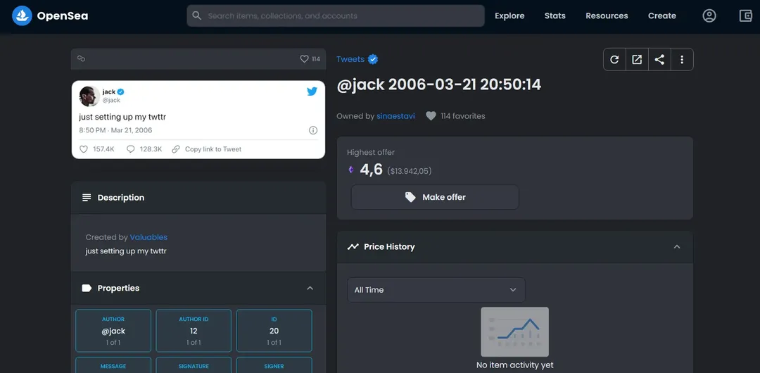 Mua NFT giá gần 3 triệu USD, giờ bán lại không ai trả quá 50.000 USD Mua NFT giá gần 3 triệu USD, giờ bán lại không ai trả quá 50.000 USD