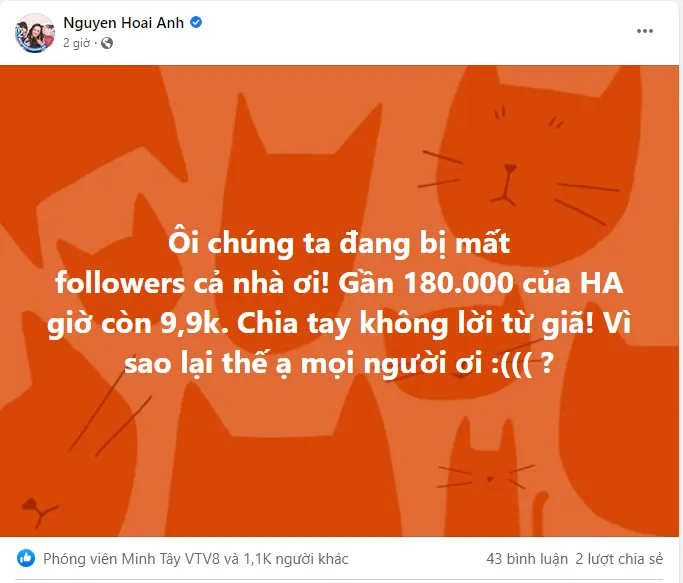 Đêm qua hàng loạt KOL bất ngờ bị “tụt” follow từ cả triệu giờ chỉ còn vài ngàn. Facebook đang bị lỗi gì thế? Đêm qua hàng loạt KOL bất ngờ bị “tụt” follow từ cả triệu giờ chỉ còn vài ngàn. Facebook đang bị lỗi gì thế?