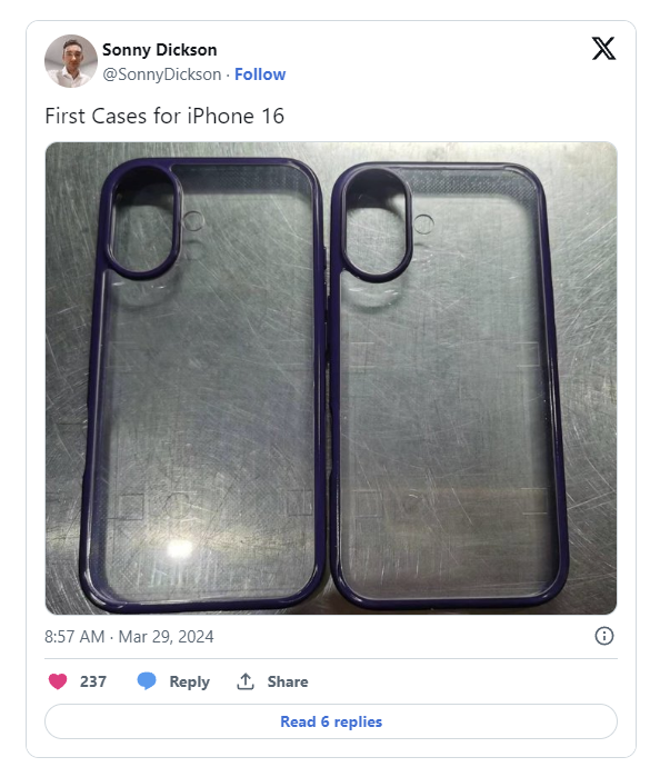 Ảnh rò rỉ ốp lưng iPhone 16 xác nhận Apple đã cạn ý tưởng thiết kế Ảnh rò rỉ ốp lưng iPhone 16 xác nhận Apple đã cạn ý tưởng thiết kế