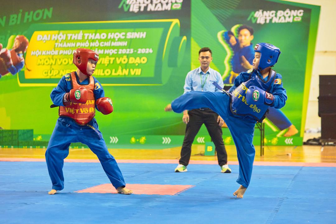 Gần 1.500 vận động viên tham gia tranh tài tại Hội khỏe Phù Đổng TP. Hồ Chí Minh 2024 môn Vovinam Việt Võ Đạo Gần 1.500 vận động viên tham gia tranh tài tại Hội khỏe Phù Đổng TP. Hồ Chí Minh 2024 môn Vovinam Việt Võ Đạo