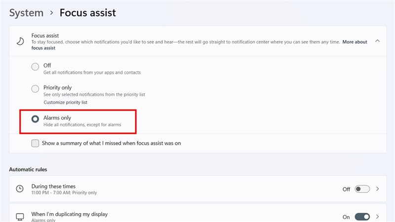Cách bật chế độ tập trung Focus Mode trên Windows 11 Cách bật chế độ tập trung Focus Mode trên Windows 11