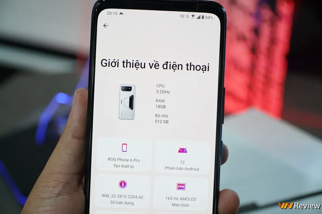 Trên tay Asus ROG Phone 6 và 6 Pro: điện thoại mạnh nhất thế giới, nhiều thông số trội hơn cả laptop  Trên tay Asus ROG Phone 6 và 6 Pro: điện thoại mạnh nhất thế giới, nhiều thông số trội hơn cả laptop
