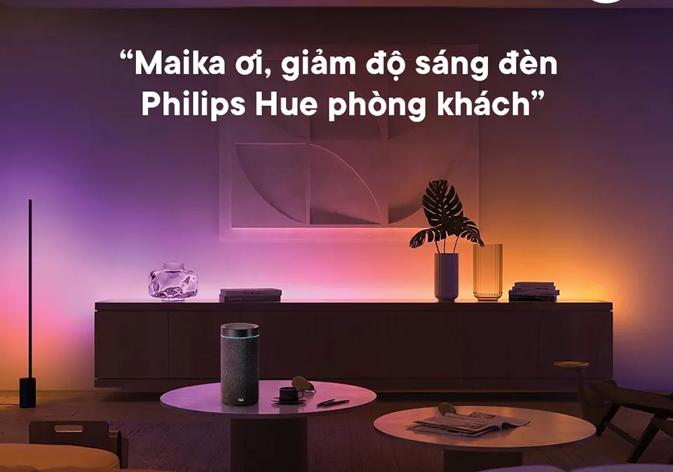 Loa Olli Maika hỗ trợ điều khiển đèn thông minh Philips Hue bằng tiếng Việt Loa Olli Maika hỗ trợ điều khiển đèn thông minh Philips Hue bằng tiếng Việt