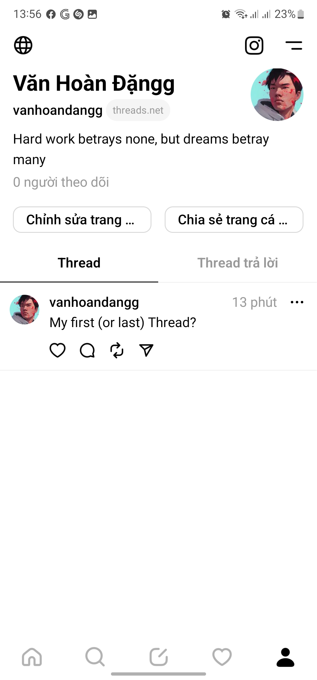 Dùng thử Threads: Rất nhanh, nhẹ, tập trung vào content dạng text Dùng thử Threads: Rất nhanh, nhẹ, tập trung vào content dạng text