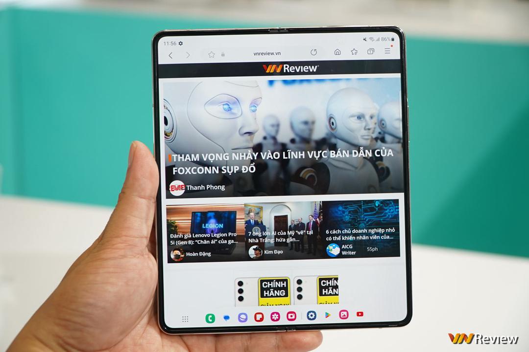 Trên tay Galaxy Z Fold 5: “bình” khít hơn và rượu cũng thơm hơn Trên tay Galaxy Z Fold 5: “bình” khít hơn và rượu cũng thơm hơn