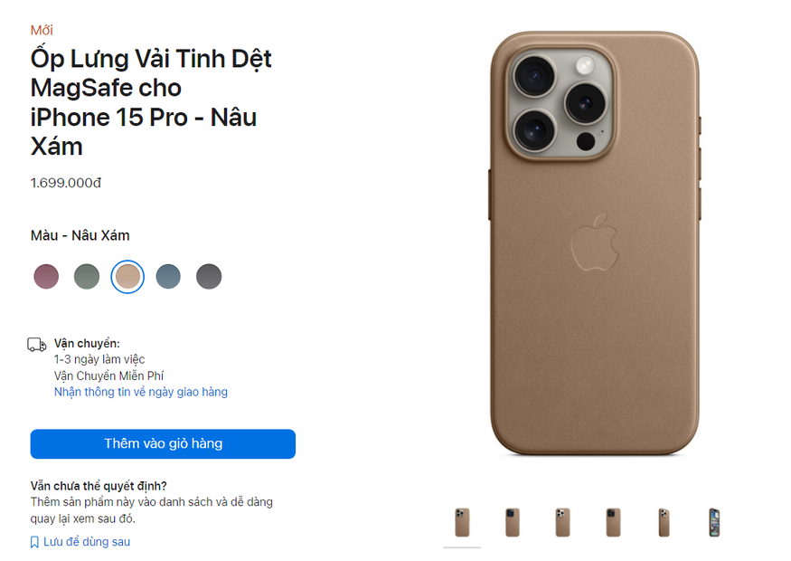 Ốp lưng FineWoven cho iPhone 15 bị đánh giá rất tệ, dễ xước và thấm bẩn Ốp lưng FineWoven cho iPhone 15 bị đánh giá rất tệ, dễ xước và thấm bẩn