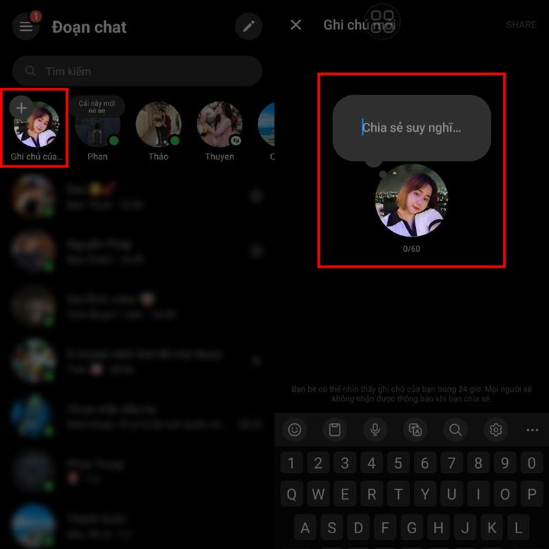 Cách cập nhật suy nghĩ trên Messenger cực đơn giản, chỉ 2 bước là xong Cách cập nhật suy nghĩ trên Messenger cực đơn giản, chỉ 2 bước là xong